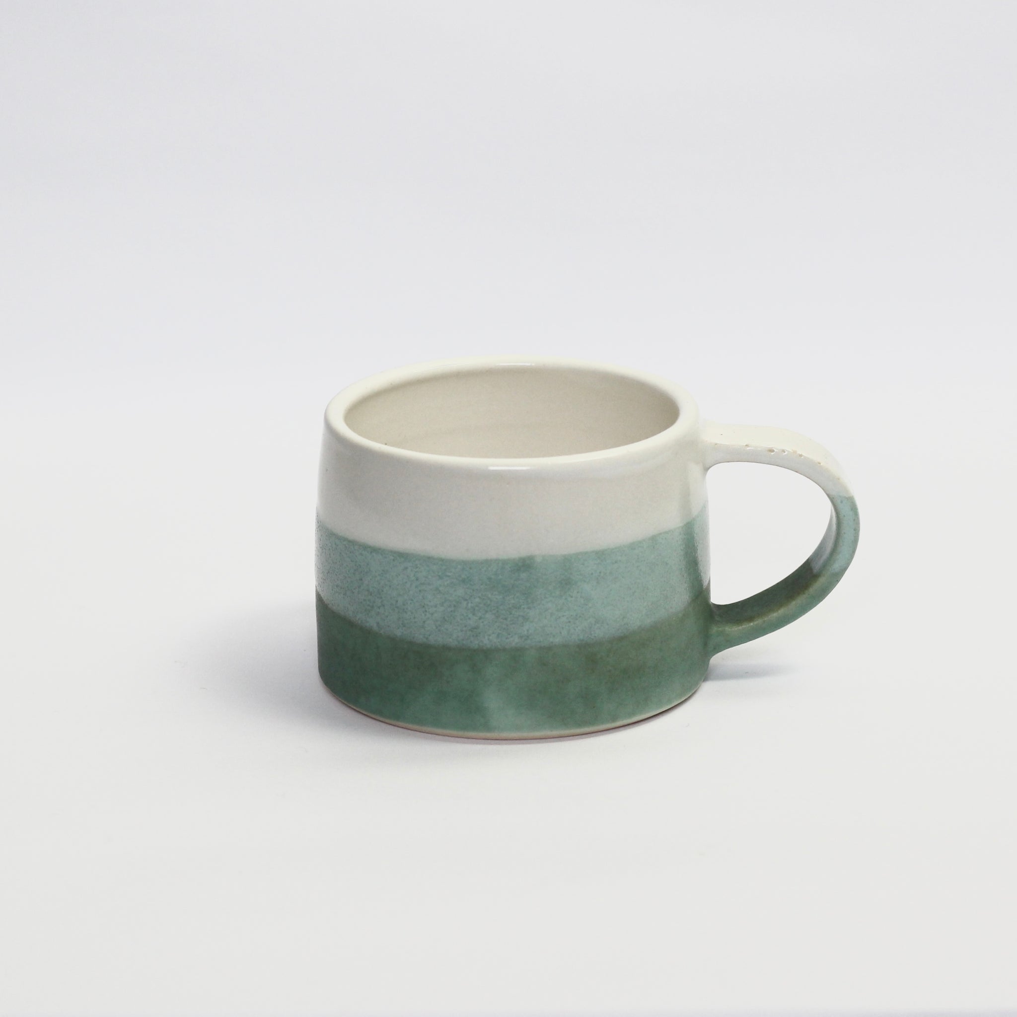 White & Green Balance Cup