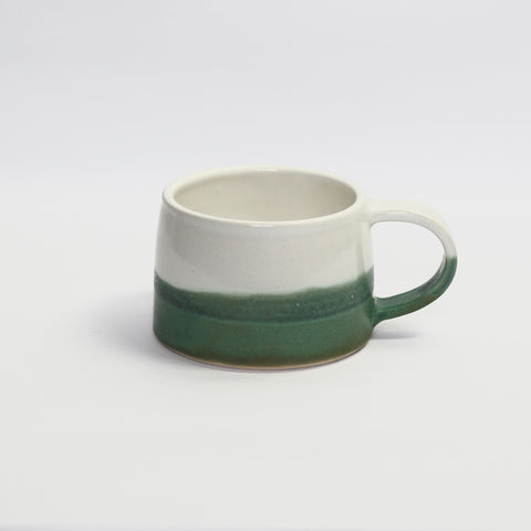 White & Green Balance Cup