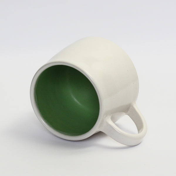 White & Lime Balance Cup