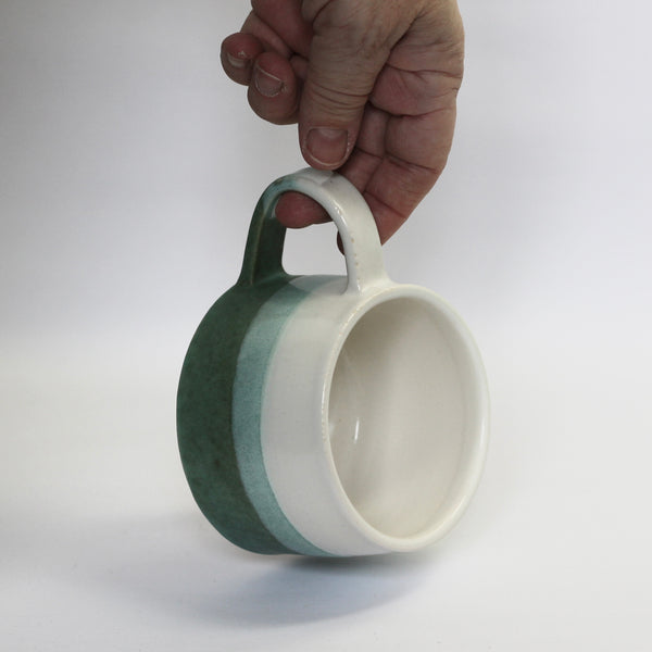 White & Green Balance Cup