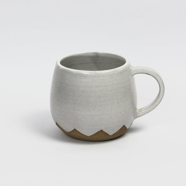 White Curved Mug