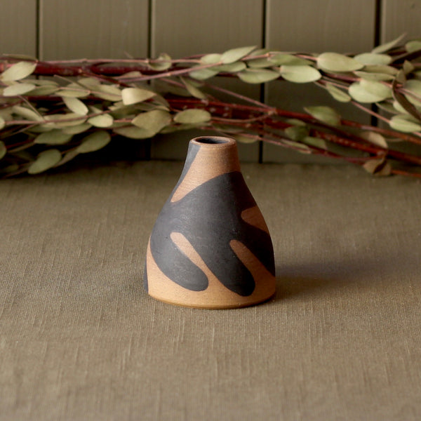 Stoneware Seaweed Bud Vase