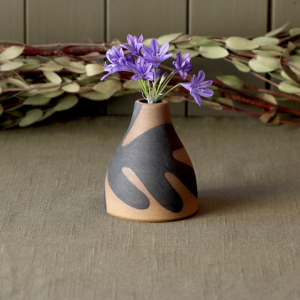 Stoneware Seaweed Bud Vase