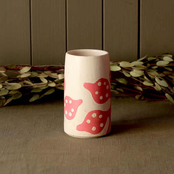 Stoneware Sgraffito Honesty Vase