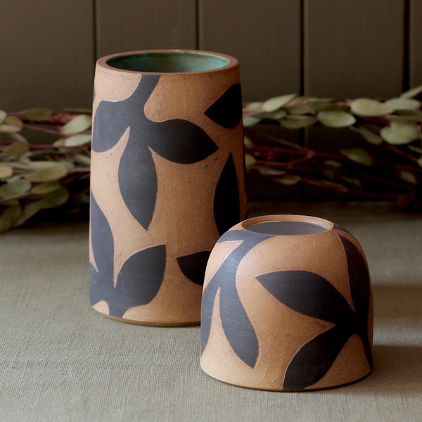 Stoneware Sgraffito Vase