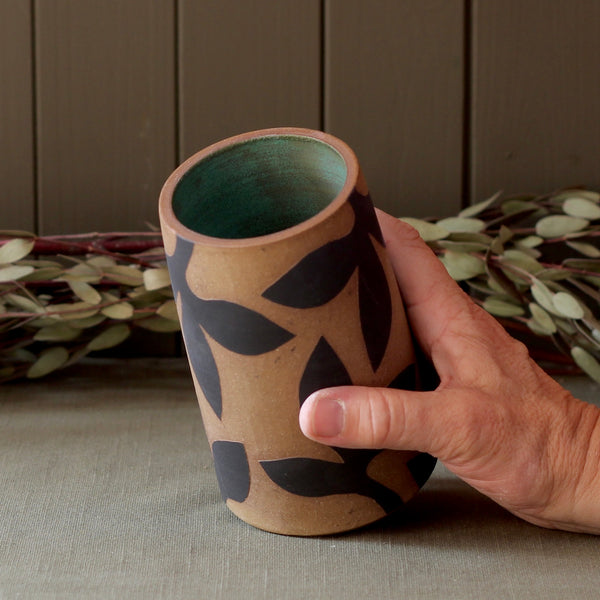 Stoneware Sgraffito Vase