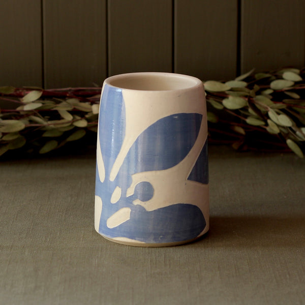 Stoneware Sgraffito Berry Vase
