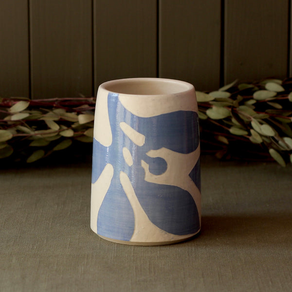 Stoneware Sgraffito Berry Vase